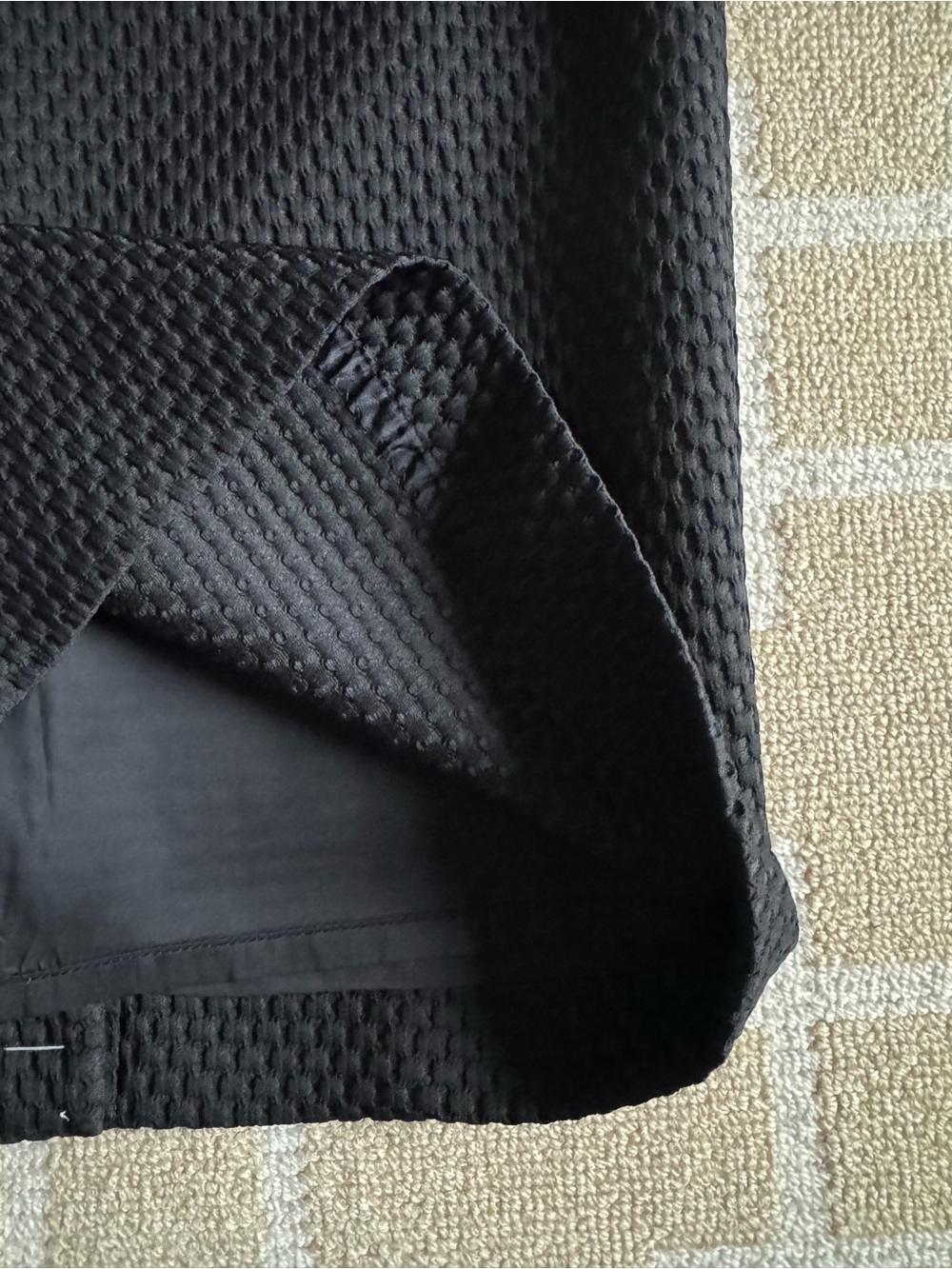 J. Crew No. 2 Black Textured Pencil Skirt Classic Office Workwear Size 4 - Picture 6 of 10